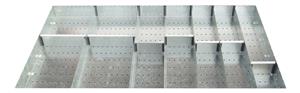 14 Compartment Steel Divider Kit External 1300W x 750 x 75H Bott Cubio Metal Drawer Divider Kits 43020700.51 